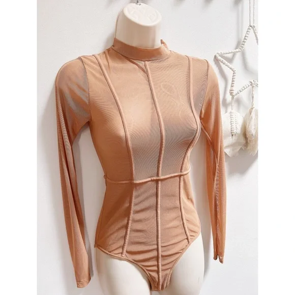 💖Tic Tock Mesh Bodysuit💖 - Picture 2 of 5